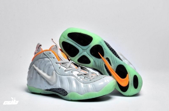 Nike Air Foamposite Pro Gris Menthe Orange