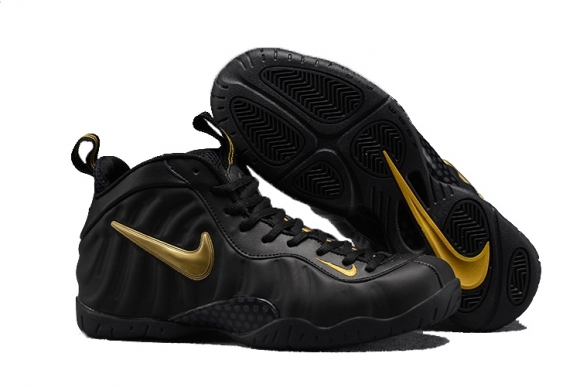 Nike Air Foamposite Pro Noir Métallique Or