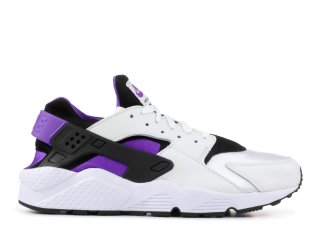 Nike Air Huarache Run '91 Qs "Purple Punch" Noir Pourpre Blanc (ah8049-001)