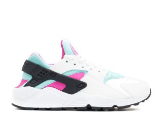 Nike Air Huarache Run Blanc Bleu Rose (634835-104)