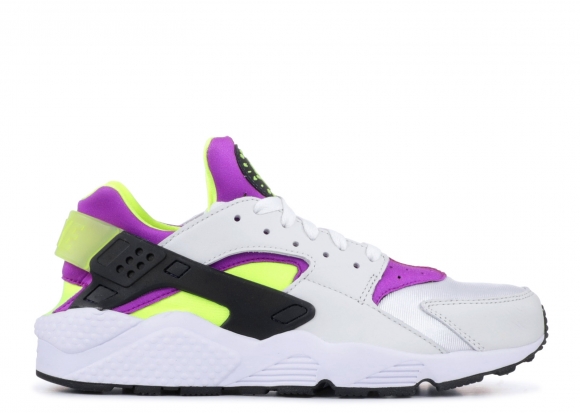 Nike Air Huarache Run Blanc Noir Jaune (ah8049-101)