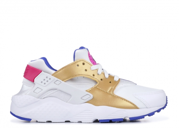 Nike Air Huarache Run (Gs) Blanc Or (654280-109)