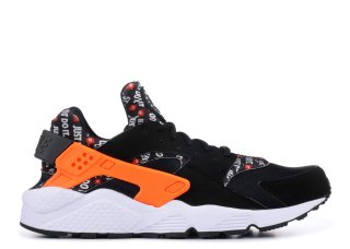 Nike Air Huarache Run "Just Do It" Noir Orange (at5017-001)