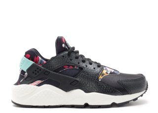 Nike Air Huarache Run Print "Aloha Pack" Noir Sarcelle Blanc (725076-001)