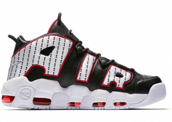 Nike Air More Uptempo 96 "Pinstripe" Black White Red (av7947-001)