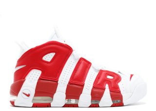 Nike Air More Uptempo Blanc Rouge (414962-100)