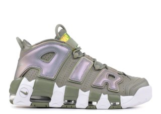 Nike Air More Uptempo "Dark Stucco" Vert Blanc