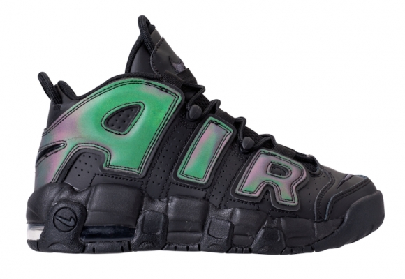 Nike Air More Uptempo "Iridescent Reflective" Blanc Noir