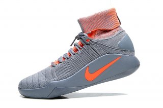 Nike Hyperdunk 2016 Flyknit Gris Orange