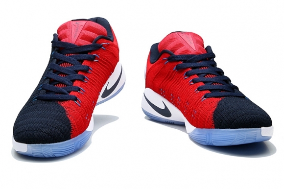 Nike Hyperdunk 2016 Flyknit Low "Usa" Marine Rouge