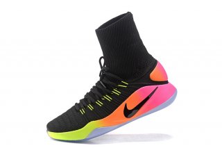 Nike Hyperdunk 2016 Flyknit Noir Rose Volt
