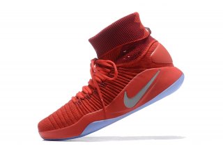 Nike Hyperdunk 2016 Flyknit Rouge Gris Nike Hyperdunk 2016 Flyknit Rouge Gris