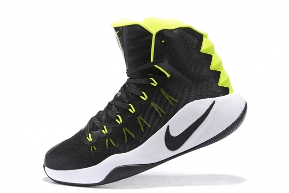 Nike Hyperdunk 2016 High Noir Volt Blanc Nike Hyperdunk 2016 High Noir Volt Blanc