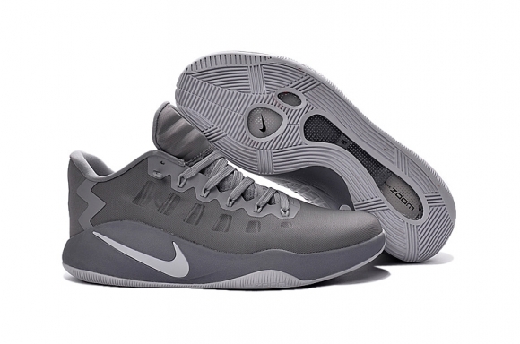 Nike Hyperdunk 2016 Low Gris Blanc Nike Hyperdunk 2016 Low Gris Blanc