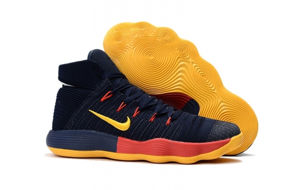 Nike Hyperdunk 2017 Flyknit Marine Rouge Jaune