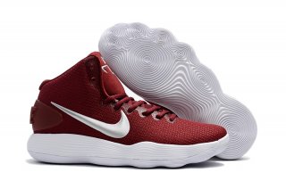 Nike Hyperdunk 2017 High Rouge Métallique Argent