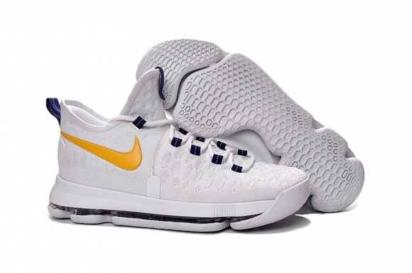 Nike KD IX 9 Blanc Bleu Jaune