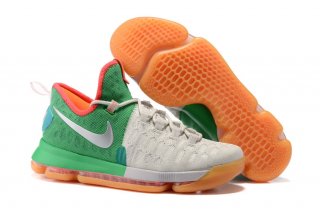 Nike KD IX 9 Gris Vert Orange