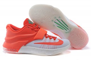 Nike KD VII 7 "Christmas" Orange Blanc (707560-613)