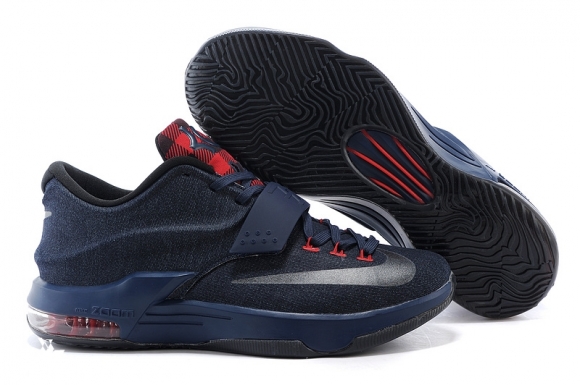 Nike KD VII 7 Ext Marine Noir Rouge