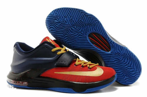 Nike KD VII 7 Marine Rouge Or