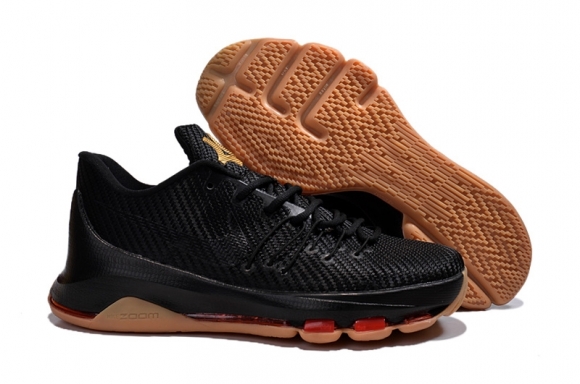 Nike KD VIII 8 Woven Noir Métallique Or