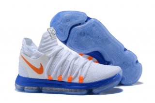 Nike KD X 10 Blanc Bleu Orange