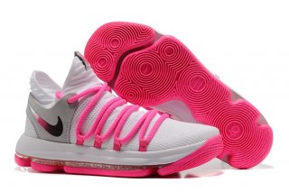 Nike KD X 10 Blanc Rose Gris