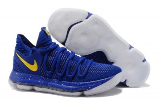 Nike KD X 10 Bleu Jaune Blanc