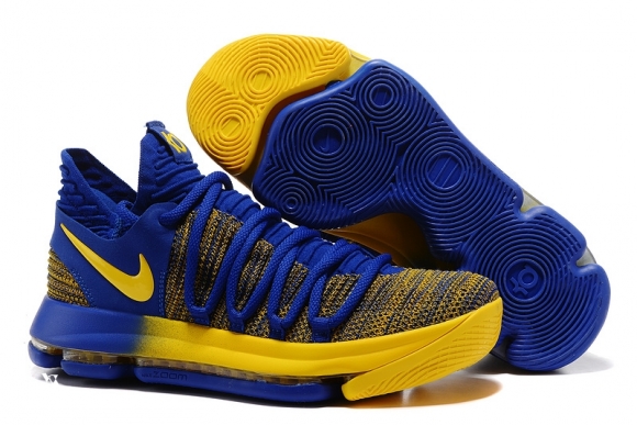 Nike KD X 10 Bleu Jaune