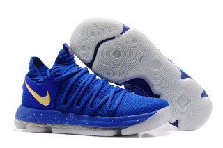 Nike KD X 10 Bleu Métallique Or