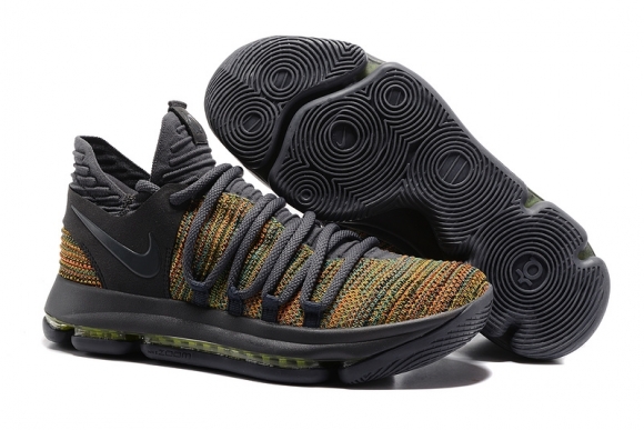 Nike KD X 10 Foncé Gris Multicolore