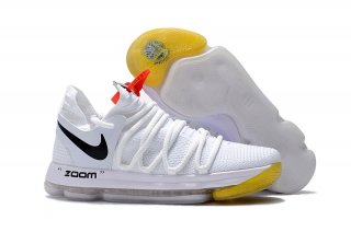 Nike KD X 10 Golden State Blanc Jaune