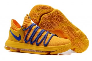 Nike KD X 10 Jaune Bleu