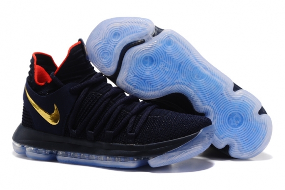 Nike KD X 10 Marine Rouge Or