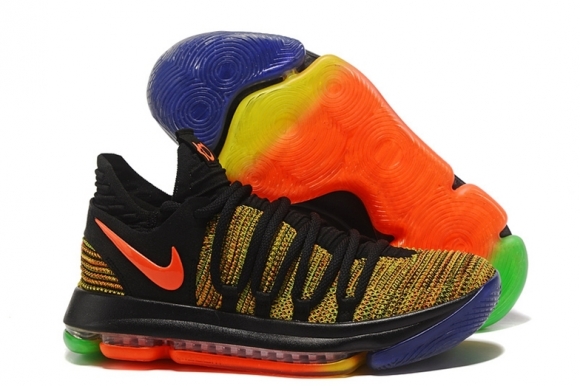 Nike KD X 10 "Peach Jam Eybl" Noir Orange