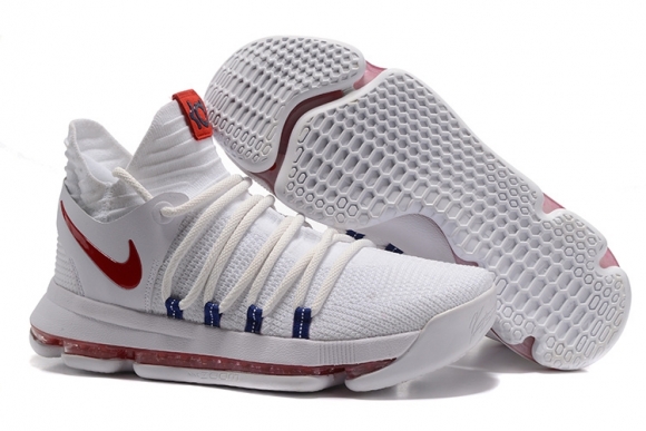 Nike KD X 10 Usa Blanc Rouge Marine