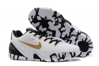 Nike Kobe IX 9 Low Em Blanc Or Noir