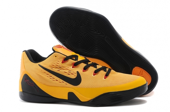 Nike Kobe IX 9 Low Em "Bruce Lee" Or Noir