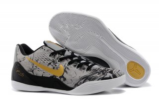 Nike Kobe IX 9 Low Em Gris Jaune