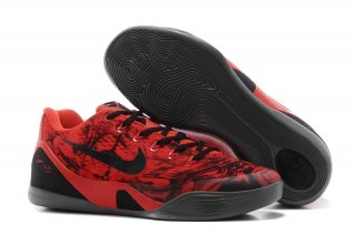 Nike Kobe IX 9 Low Em Noir Rouge