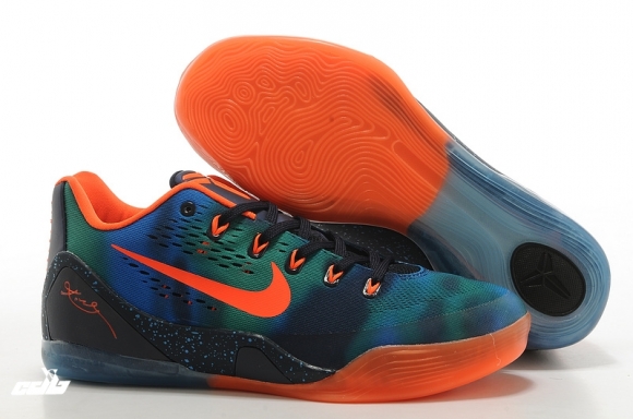 Nike Kobe IX 9 Low Em Vert Orange