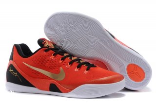 Nike Kobe IX 9 Rouge Noir Or