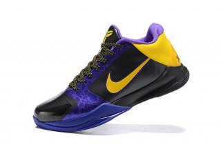 Nike Kobe V 5 Jaune Noir Pourpre