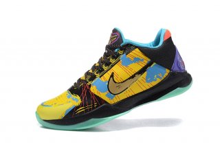 Nike Kobe V 5 Jaune Noir Vert Glow