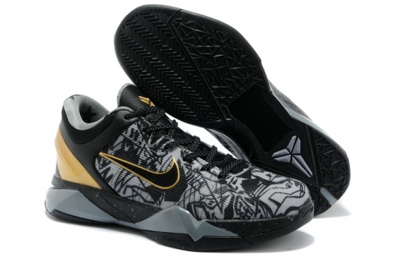 Nike Kobe VII 7 "Prelude" Gris Noir Nike Kobe VII 7 "Prelude" Gris Noir