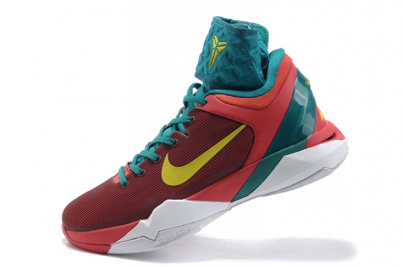 Nike Kobe VII 7 Rouge Vert Blanc