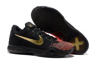 Nike Kobe X 10 Elite Low "Christmas" Black Metallic Gold