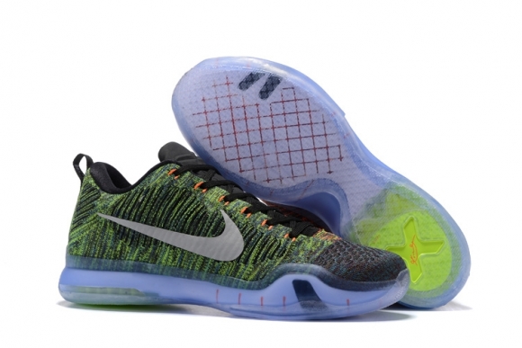 Nike Kobe X 10 Elite Low Vert Multicolore