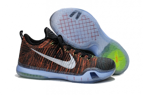 Nike Kobe X 10 Low Elite "Htm Race Car" Vert Orange Noir